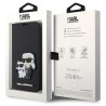 Karl Lagerfeld KLBKP14LSANKCPK Saffiano Karl & Choupette Bookcase for iPhone 14 Pro 6.1" / black