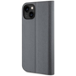 Karl Lagerfeld KLBKP14SSANKCPG Book Case for iPhone 14/15/13 6.1" / silver