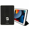Karl Lagerfeld KLFC10SAKHPKK iPad 10.2" Folio Magnet Allover Cover Saffiano Monogram Iko / black