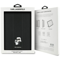 Karl Lagerfeld KLFC11RM24SAKCK Saffiano Magnetic Karl & Choupette Book Cover for iPad Air 11" 2024 / black