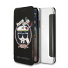 Karl Lagerfeld KLFLBKPXKSB Book Case Signature Glitter for iPhone X/Xs / black