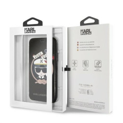 Karl Lagerfeld KLFLBKPXKSB Book Case Signature Glitter for iPhone X/Xs / black