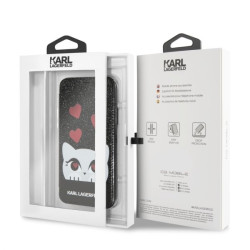 Karl Lagerfeld KLFLBKPXVDCBK Book Case for iPhone X / black