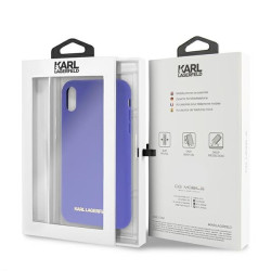Karl Lagerfeld KLHCI61SLVOG iPhone Xr hardcase Silicone / violet