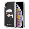 Karl Lagerfeld KLHCI65ICGBK Iconic Glitter Case for iPhone Xs Max / black