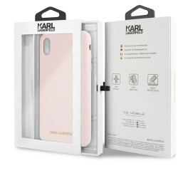 Karl Lagerfeld KLHCI65SLLPG Hardcase for iPhone Xs Max / light pink