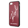 Karl Lagerfeld KLHCI8DLKSRE Hard Case Signature Glitter for iPhone 7/8/SE 2020 / SE 2022 / red