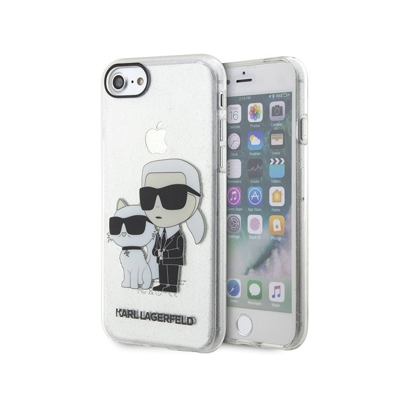 Karl Lagerfeld KLHCI8HNKCTGT Hardcase for iPhone 7/8/SE 2020 / SE 2022 / transparent