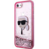 Karl Lagerfeld KLHCI8LNKHCP Hardcase Glitter Karl Head for iPhone 7/8/SE 2020 / SE 2022 / pink