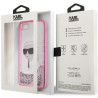 Karl Lagerfeld KLHCI8LNKHCP Hardcase Glitter Karl Head for iPhone 7/8/SE 2020 / SE 2022 / pink
