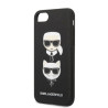Karl Lagerfeld KLHCI8SAKICKCBK Hardcase Saffiano Karl&Cho for iPhone 7/8 / SE 2020 / SE 2022 / black