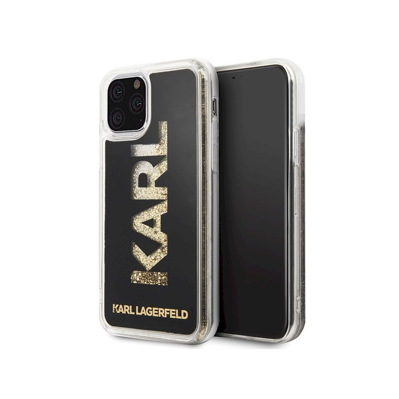 Karl Lagerfeld KLHCN58KAGBK Karl logo Glitter Case for iPhone 11 Pro / black