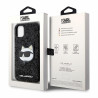Karl Lagerfeld KLHCN61G2CPK Hardcase Glitter Choupette Patch for iPhone 11 / Xr 6.1" / black