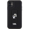 Karl Lagerfeld KLHCN61GSAKCPK Gripstand Saffiano Karl&Choup for iPhone 11/Xr 6.1" / black
