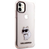 Karl Lagerfeld KLHCN61HNCHTCP Ikonik Choupette Hardcase for iPhone 11/Xr 6,1" / pink
