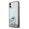Karl Lagerfeld KLHCN61LKCNSK hardcase Liquid Glitter Choupette for iPhone 11/Xr 6.1" / transparent