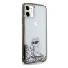Karl Lagerfeld KLHCN61LKCNSK hardcase Liquid Glitter Choupette for iPhone 11/Xr 6.1" / transparent