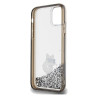 Karl Lagerfeld KLHCN61LKCNSK hardcase Liquid Glitter Choupette for iPhone 11/Xr 6.1" / transparent