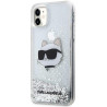 Karl Lagerfeld KLHCN61LNCHCS Hardcase Glitter Choupette Head for iPhone 11/XR / silver