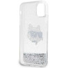 Karl Lagerfeld KLHCN61LNCHCS Hardcase Glitter Choupette Head for iPhone 11/XR / silver