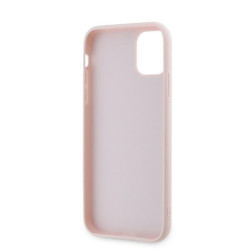Karl Lagerfeld KLHCN61PQDSMGP Diagonal Quilted Script Hardcase for iPhone 11 / Xr 6.1" / pink