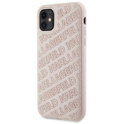 Karl Lagerfeld KLHCN61PQKPMP iPhone 11 / Xr 6.1" pink hardcase Quilted K Pattern