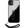 Karl Lagerfeld KLHCN61PSQRKS hardcase Sequins Cord for iPhone 11/Xr 6,1" / silver
