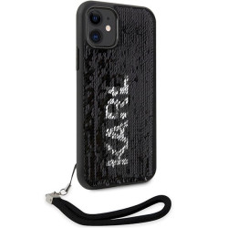 Karl Lagerfeld KLHCN61PSQRKS hardcase Sequins Cord for iPhone 11/Xr 6,1" / silver