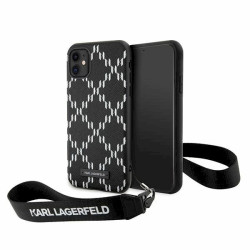 Karl Lagerfeld KLHCN61SAKLMBSK iPhone 11/Xr 6.1" hardcase Monogram Losange Saffiano / black
