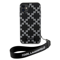 Karl Lagerfeld KLHCN61SAKLMBSK iPhone 11/Xr 6.1" hardcase Monogram Losange Saffiano / black