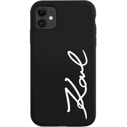 Karl Lagerfeld KLHCN61SKSVGK Silicone Signature Hardcase for iPhone 11/XR 6.1" / black