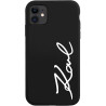 Karl Lagerfeld KLHCN61SKSVGK Silicone Signature Hardcase for iPhone 11/XR 6.1" / black