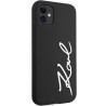Karl Lagerfeld KLHCN61SKSVGK Silicone Signature Hardcase for iPhone 11/XR 6.1" / black