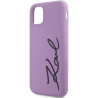 Karl Lagerfeld KLHCN61SKSVGU Silicone Signature Hardcase for iPhone 11 / Xr 6.1" / purple