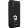 Karl Lagerfeld KLHCN61SMHKNPK Silicone Ikonik Metal Pin for iPhone 11/Xr 6.1" / black