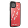 Karl Lagerfeld KLHCN65DLKSRE Signature Glitter Hard Case for iPhone 11 Pro Max / red