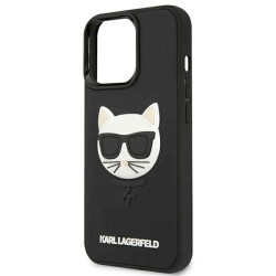 Karl Lagerfeld KLHCP13LCH3DBK Hardcase 3D Rubber Choupette for iPhone 13 Pro/13 6,1" / black