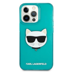 Karl Lagerfeld KLHCP13LCHTRB Glitter Choupette Fluo Hardcase for iPhone 13 Pro / 13 6,1" / blue