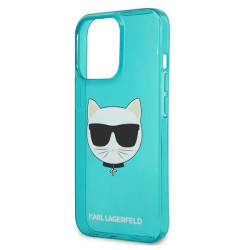 Karl Lagerfeld KLHCP13LCHTRB Glitter Choupette Fluo Hardcase for iPhone 13 Pro / 13 6,1" / blue