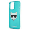 Karl Lagerfeld KLHCP13LCHTRB Glitter Choupette Fluo Hardcase for iPhone 13 Pro / 13 6,1" / blue
