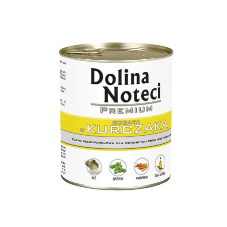 Konservai šunims su vištiena Dolina Noteci Premium 800 g