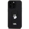 Karl Lagerfeld KLHCP13LGSACHPK Gripstand Saffiano Choup Hardcase for iPhone 13 Pro / 13 6.1" / black