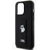 Karl Lagerfeld KLHCP13LGSACHPK Gripstand Saffiano Choup Hardcase for iPhone 13 Pro / 13 6.1" / black