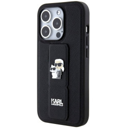 Karl Lagerfeld KLHCP13LGSAKCPK Gripstand Saffiano Karl& Case for iPhone 13 Pro / 13 6.1" / black