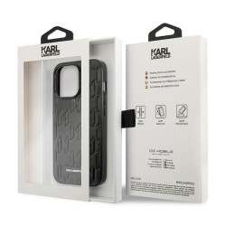 Karl Lagerfeld KLHCP13LMNMP1K Monogram Plaque Hardcase for iPhone 13 Pro / 13 6,1" / black