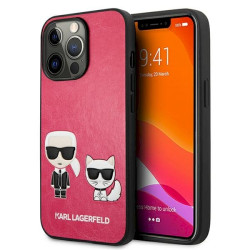 Karl Lagerfeld KLHCP13LPCUSKCP Hardcase Ikonik Karl & Choupett for iPhone 13 Pro / 13 6,1" / fuchsia