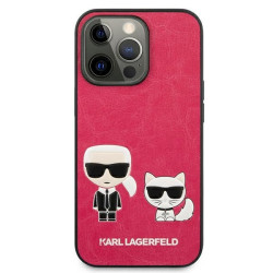 Karl Lagerfeld KLHCP13LPCUSKCP Hardcase Ikonik Karl & Choupett for iPhone 13 Pro / 13 6,1" / fuchsia