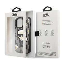 Karl Lagerfeld KLHCP13LPMNFIK1 Flower Ikonik Karl Case for iPhone 13 Pro / 13 6,1" / grey