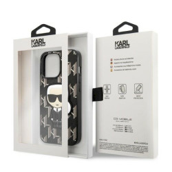 Karl Lagerfeld KLHCP13LPMNIKBK Monogram Ikonik Patch Hardcase for iPhone 13 Pro / 13 6,1" / black