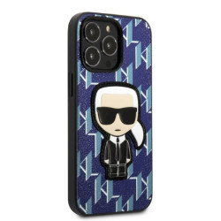 Karl Lagerfeld KLHCP13LPMNIKBL hardcase Monogram Ikonik Patch for iPhone 13 Pro / 13 6,1" / blue